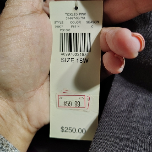 Context Woman Brown Linen Blend 2PC Suit | Size 18W | NWT - Picture 14 of 14